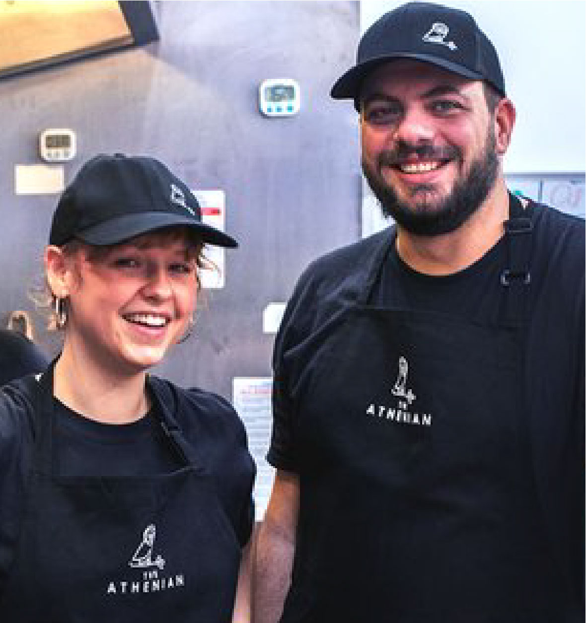 athenian printed aprons