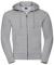 Light Oxford Russell Authentic Zipped Hooded Sweatshirt (J266M)