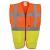 Orange & Yellow Yoko Executive Hi Vis Waistcoat (YK002)