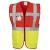 Red & Yellow Yoko Executive Hi Vis Waistcoat (YK002)