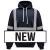 Navy Yoko Hi-vis Pull Over Hoodie (YK032)