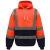 Orange & Navy Yoko Hi-vis Pull Over Hoodie (YK032)