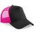 Black / Fuchsia Snapback trucker (BC640)