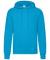 Azure Blue Fruit of the Loom Classic hooded sweatshirt (SS224)