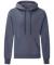 Heather Navy Fruit of the Loom Classic hooded sweatshirt (SS224)