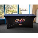 black spandex table cloths