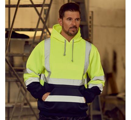Yoko Hi-vis Pull Over Hoodie (YK032)