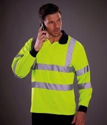 Yoko Hi-vis Long Sleeve Polo (YK021)